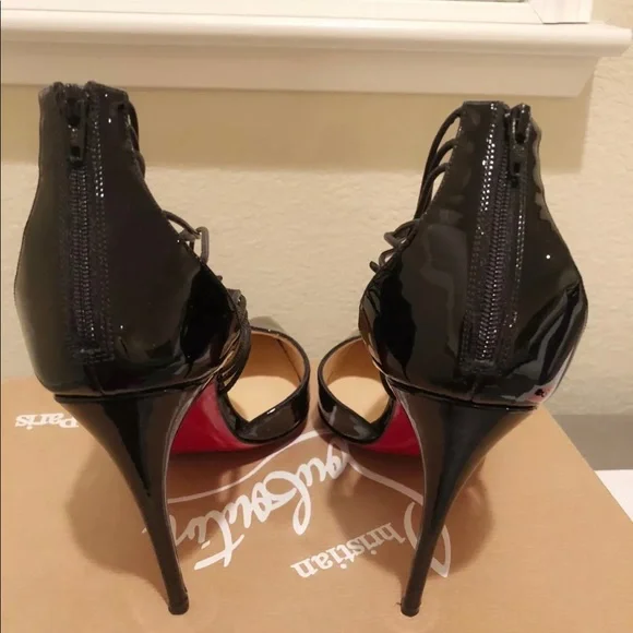 Christian Louboutin Confusa 100 Black Patent - Picture 5 of 6